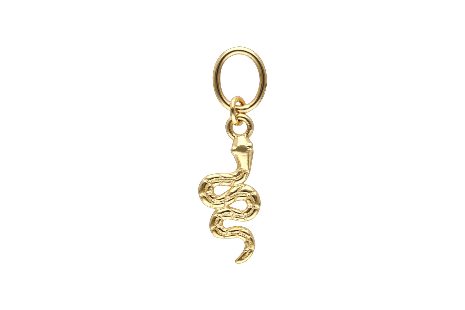 18 carat gold pendant for clickers SNAKE