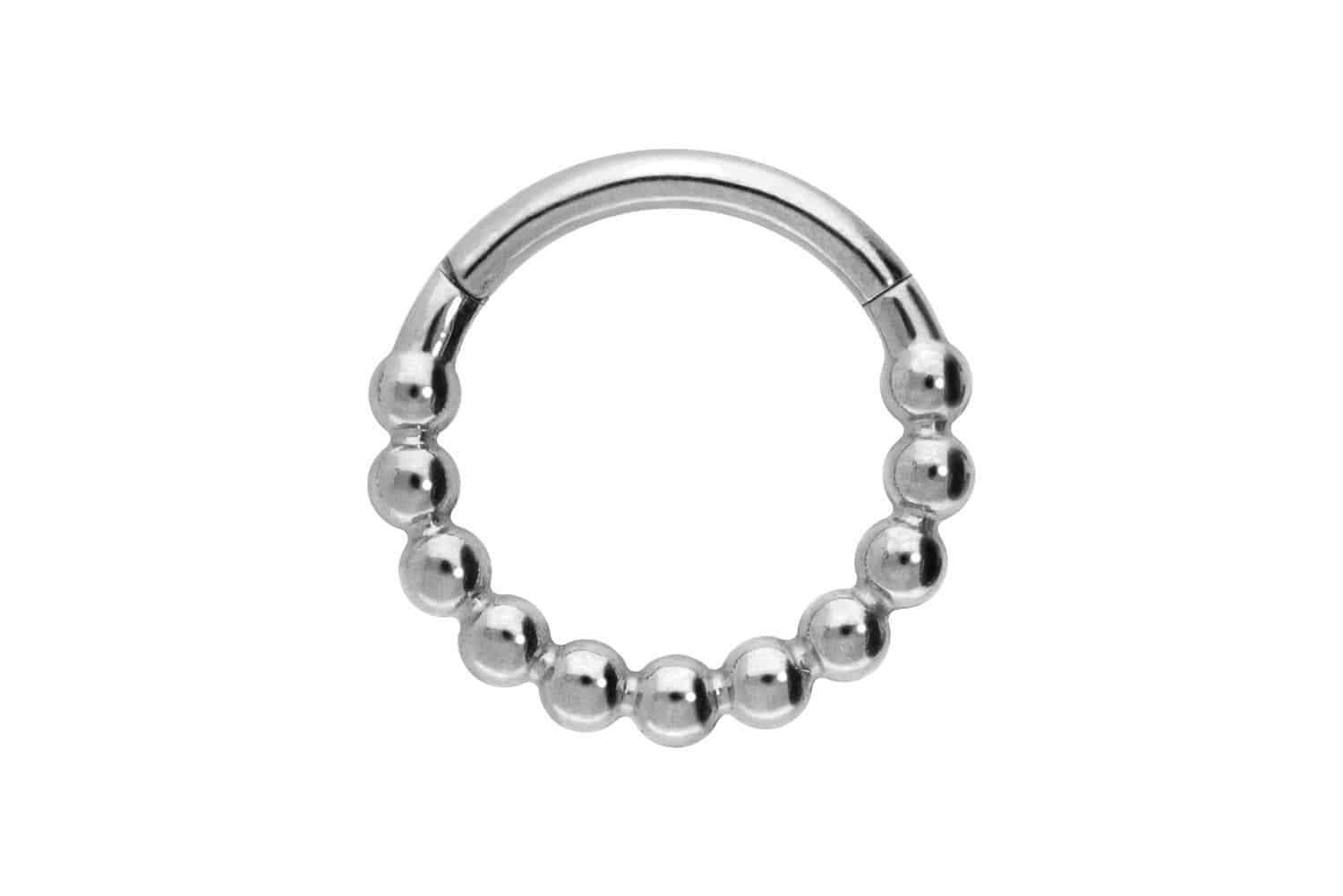 Chirurgenstahl Segmentring Clicker KUGELN