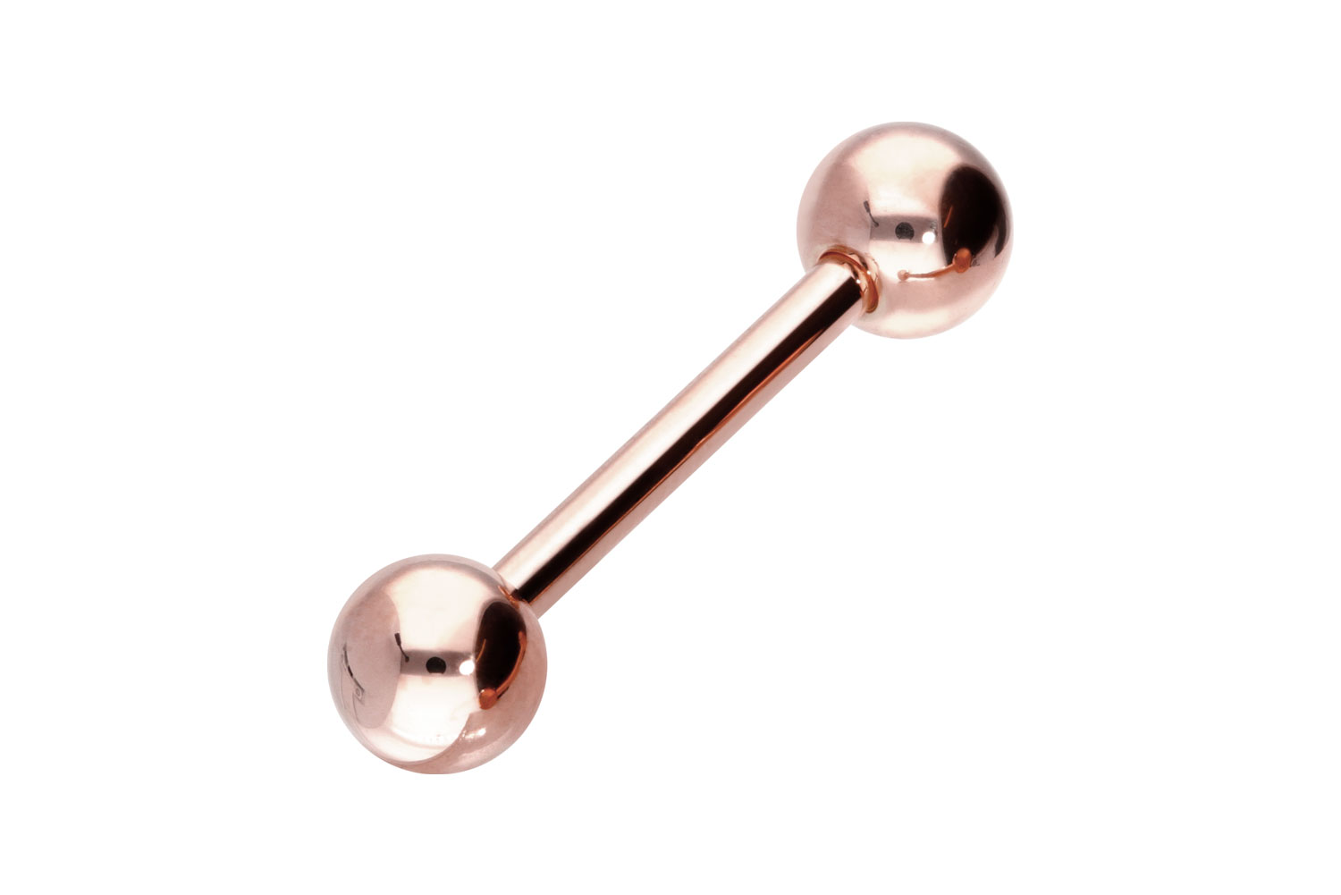 14/18 carat gold barbell