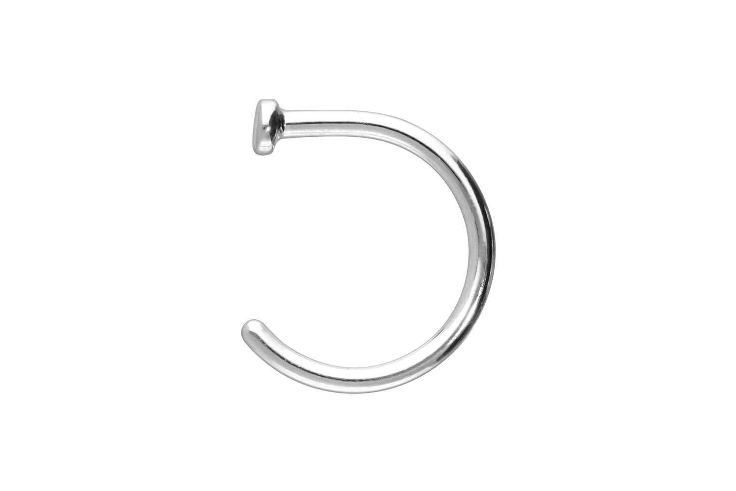 14/18 Karat Gold Nasenring offen PLATTE