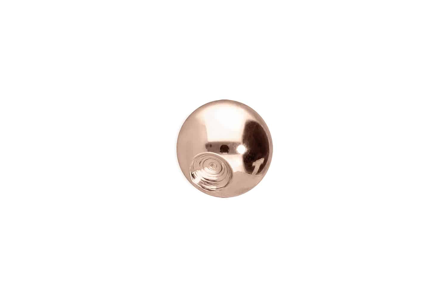 14/18 Karat Gold Klemmkugel