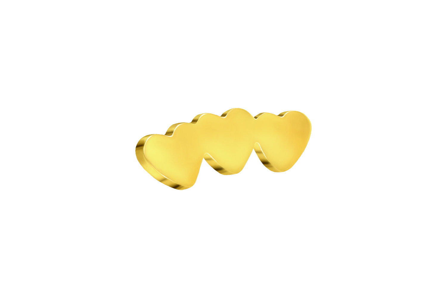 Titanium screw-in attachment with external thread 3 HEARTS ++SALE++