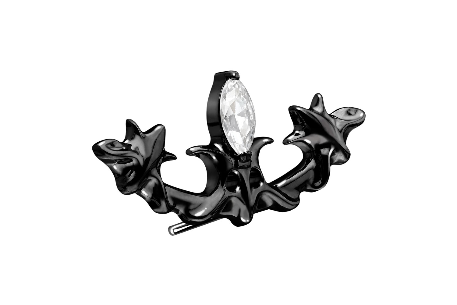 Titanium attachment with push pin GOTHIC DESIGN