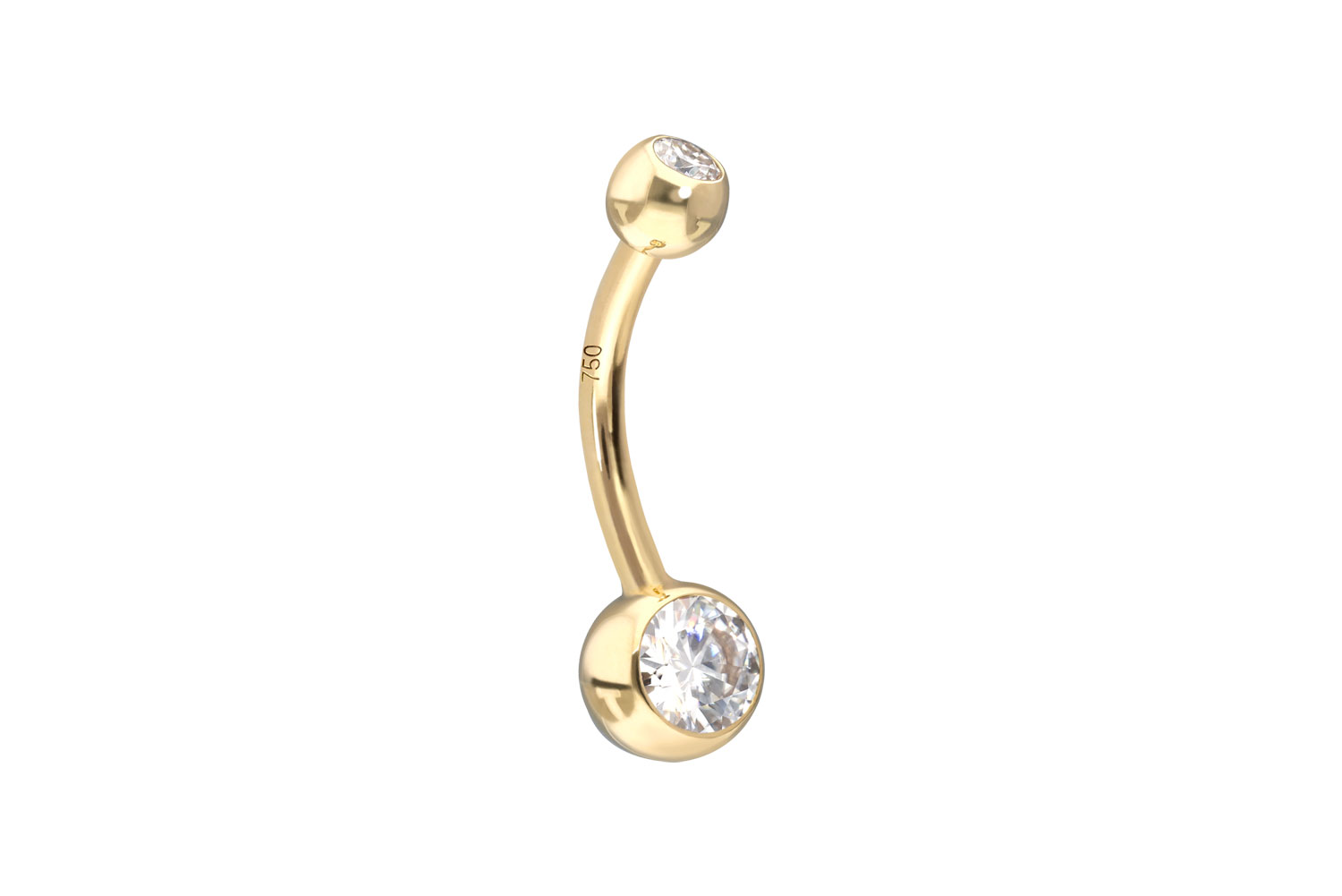14/18 Karat Gold Mini Bananabell MOISSANIT