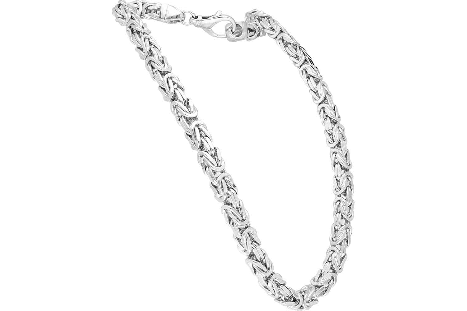925 silver king chain rhodium-plated / gold-plated