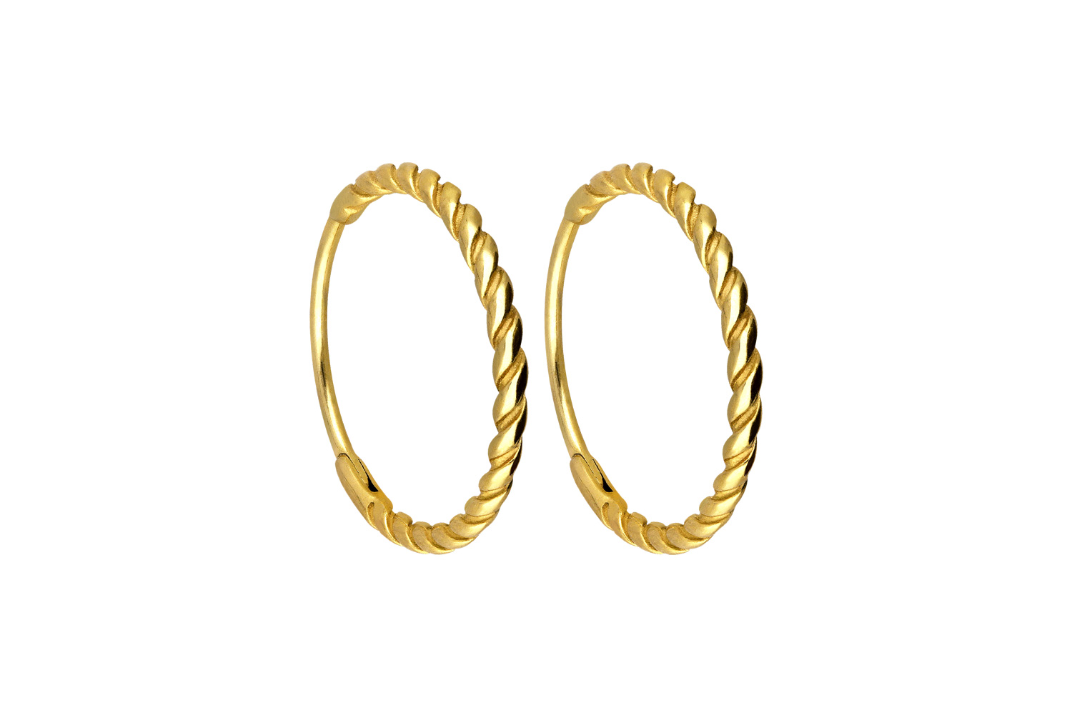 Chirurgenstahl Ohrclicker Creolen GEDREHT