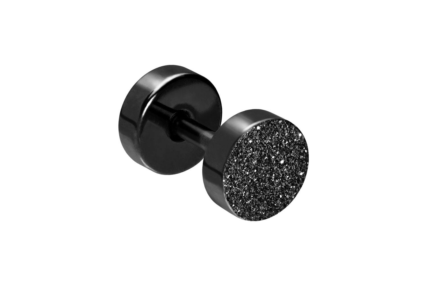 Surgical steel fake plug DIAMOND LOOK