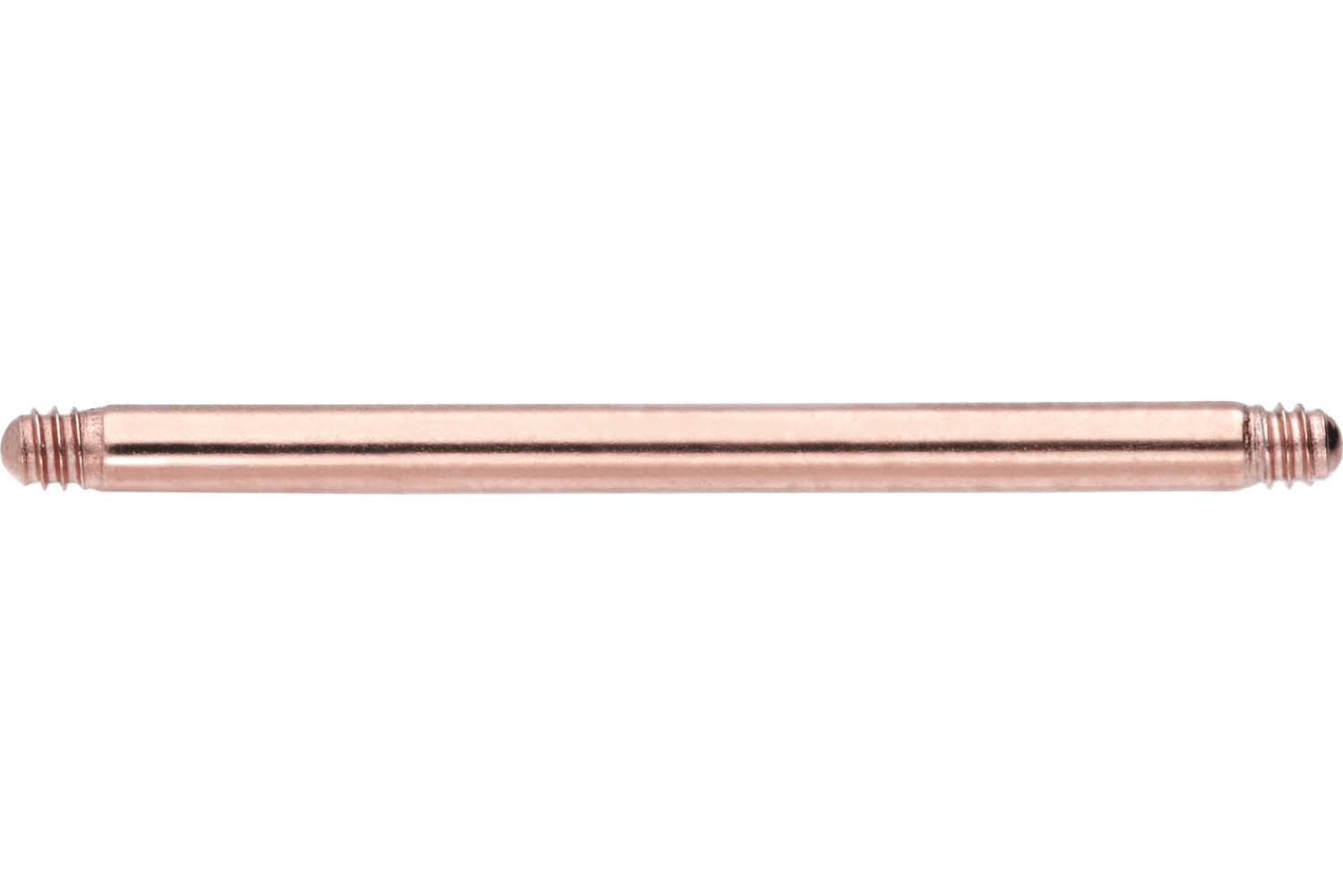 Surgical steel barbell without balls