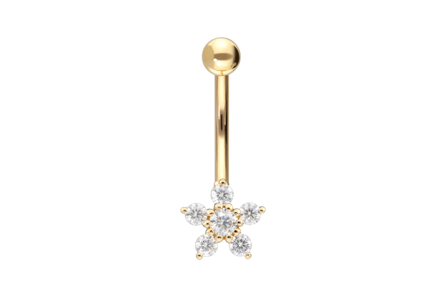 18 Karat Gold Bananabell MOISSANIT-BLUME