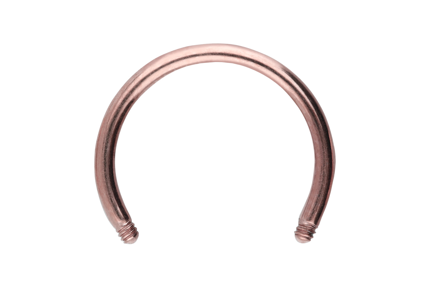 Titanium circular barbell without balls