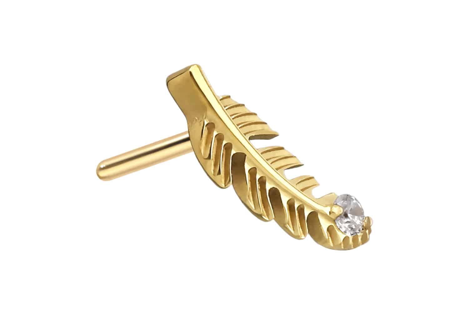 Titanium attachment with push pin FEATHER