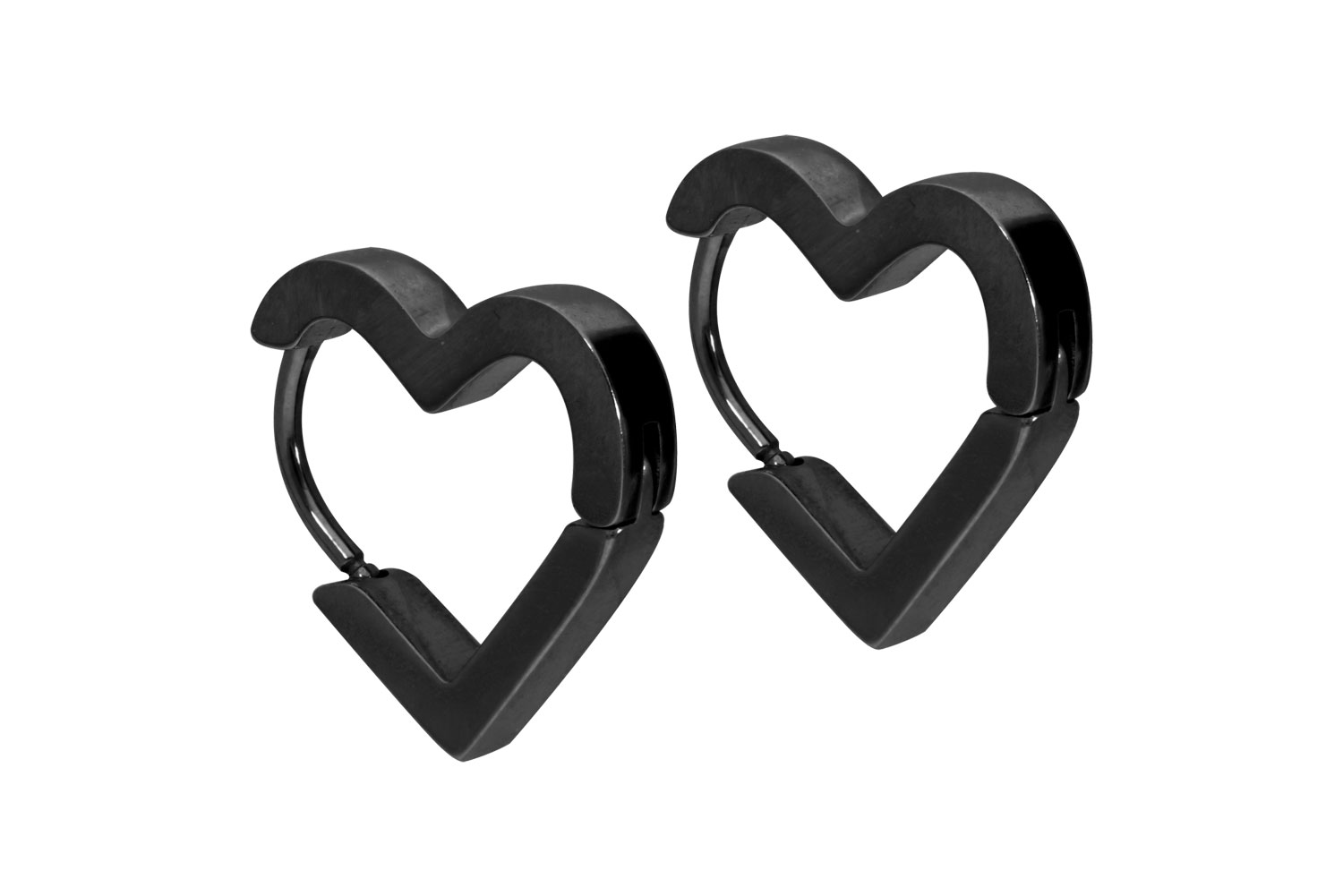 Surgical steel ear clicker creoles HEART