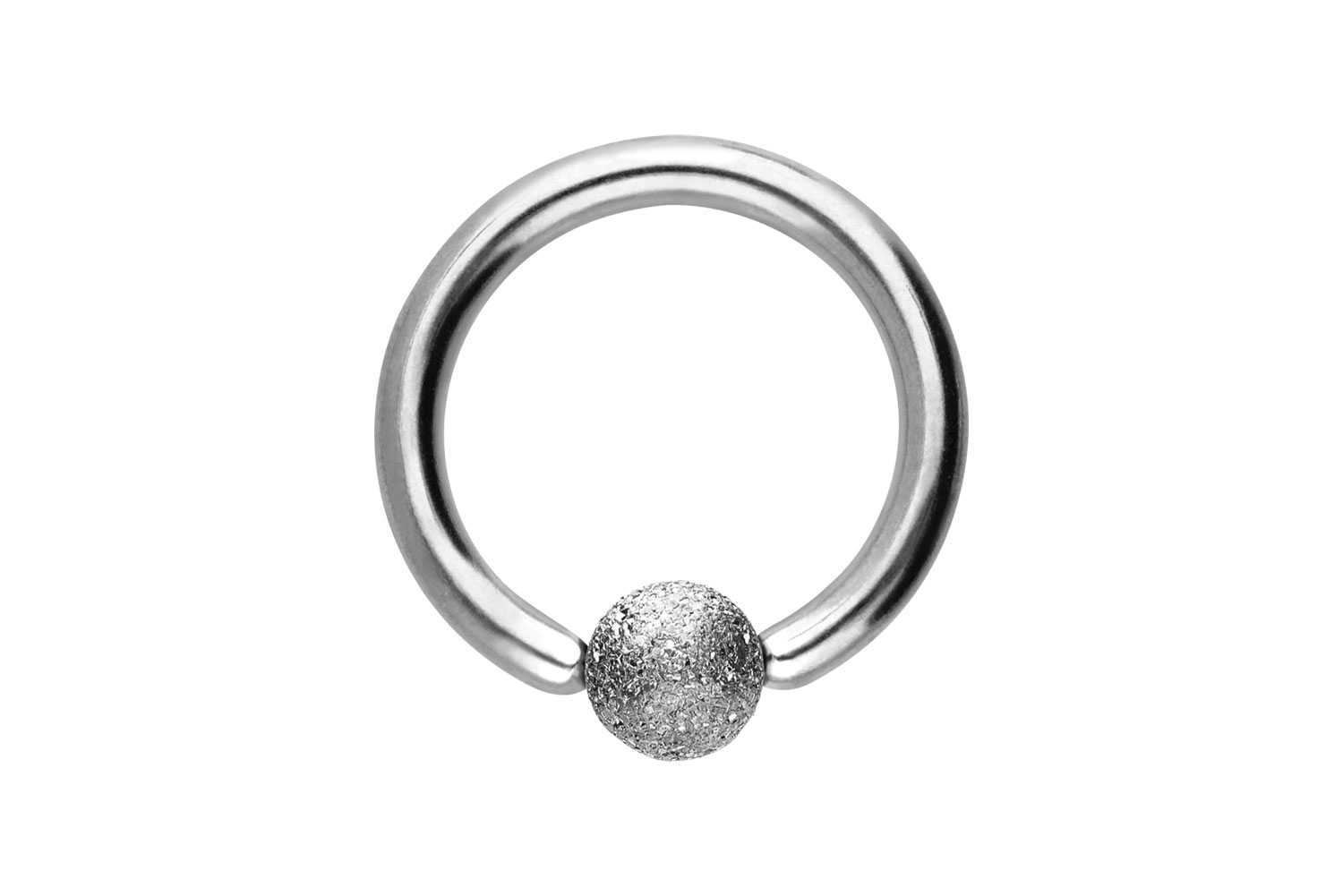 Chirurgenstahl Klemmkugelring DIAMANTOPTIK