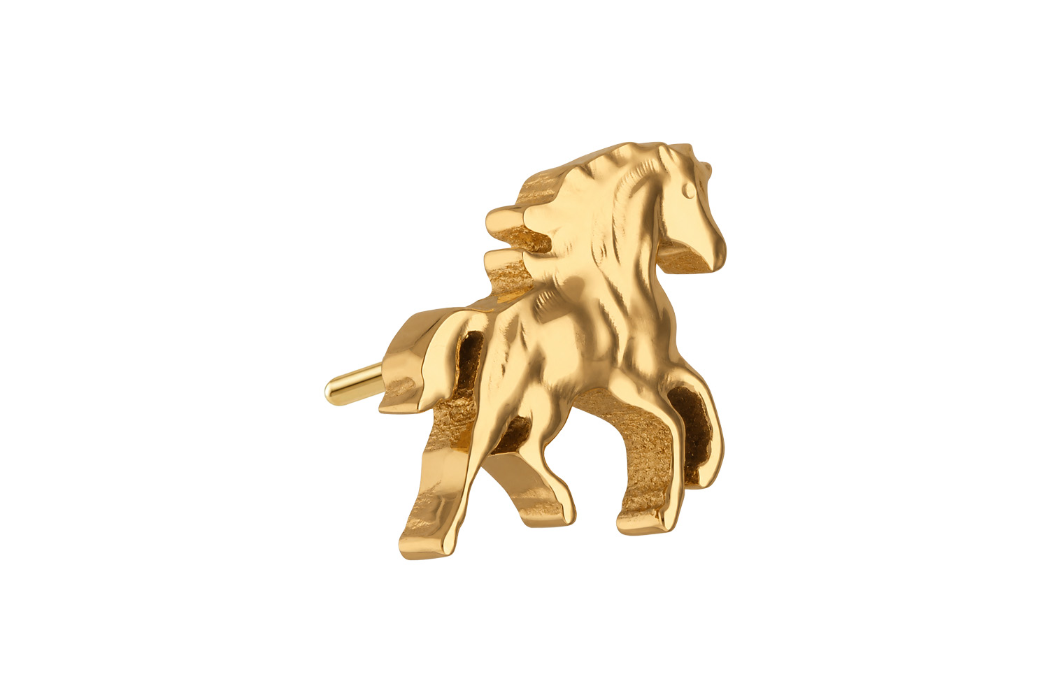 Titanium attachment with push pin HORSE