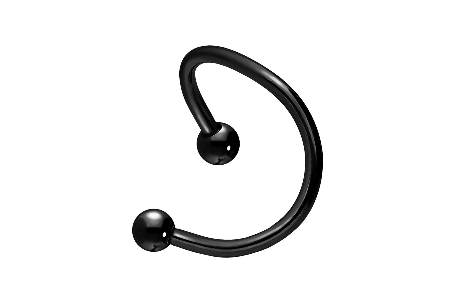 Chirurgenstahl spiralförmiger Hufeisenring