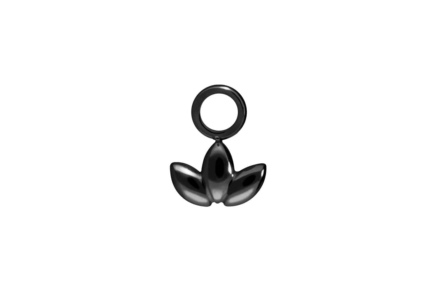 Surgical steel pendant for clickers LOTUS BLOSSOM