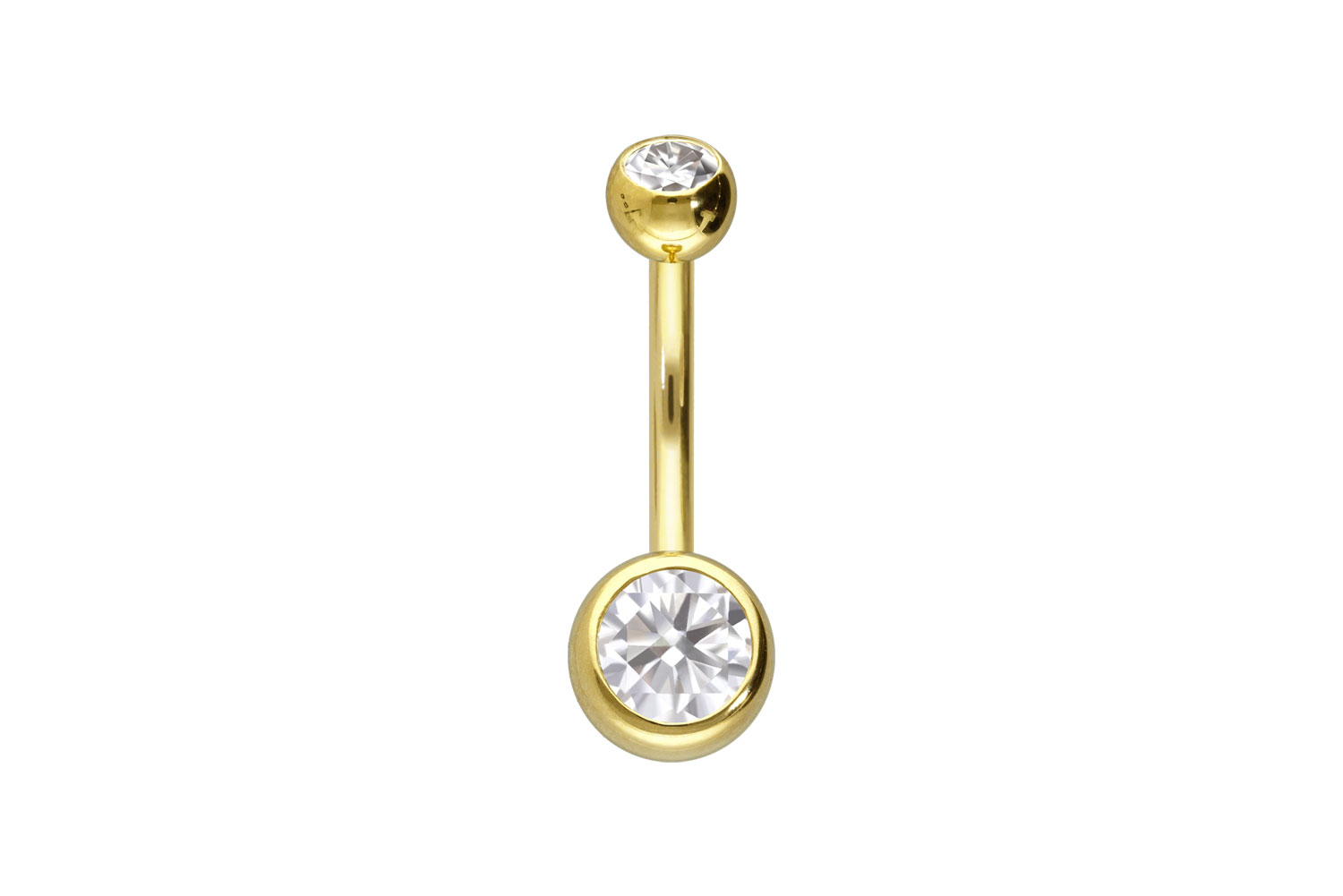 14/18 Karat Gold Bananabell 2 MOISSANITE