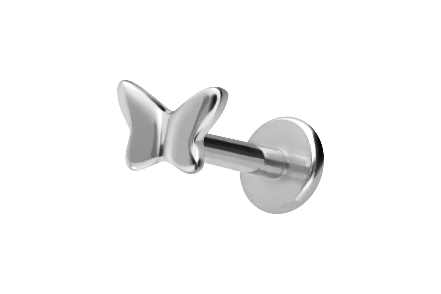 Titan Labret mit Innengewinde SCHMETTERLING