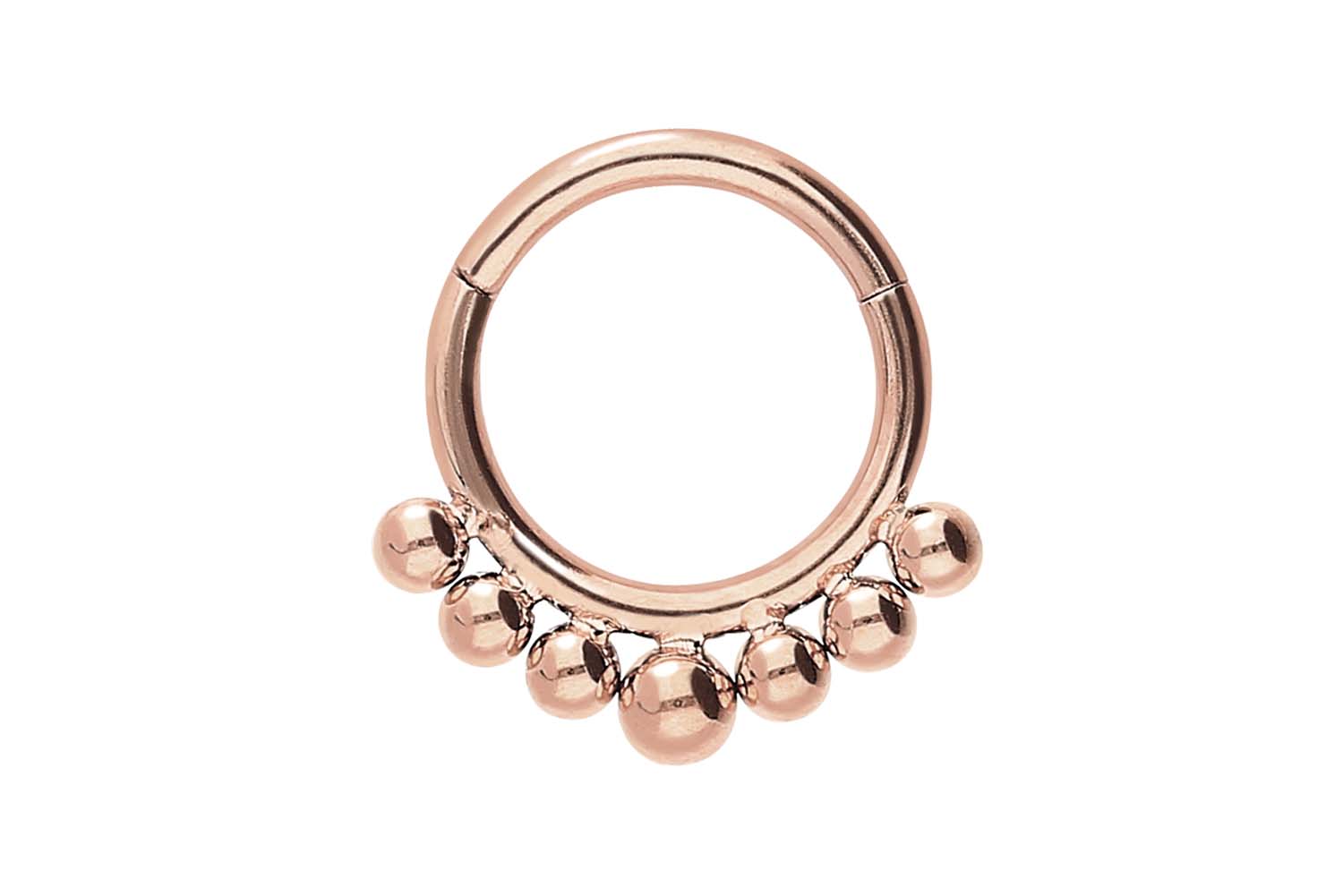 Chirurgenstahl Segmentring Clicker 7 KUGELN ++SALE++