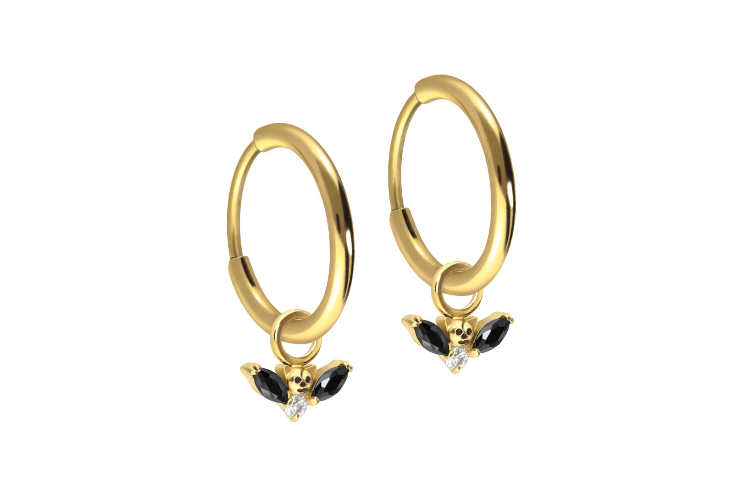 Titanium ear clicker creoles BAT