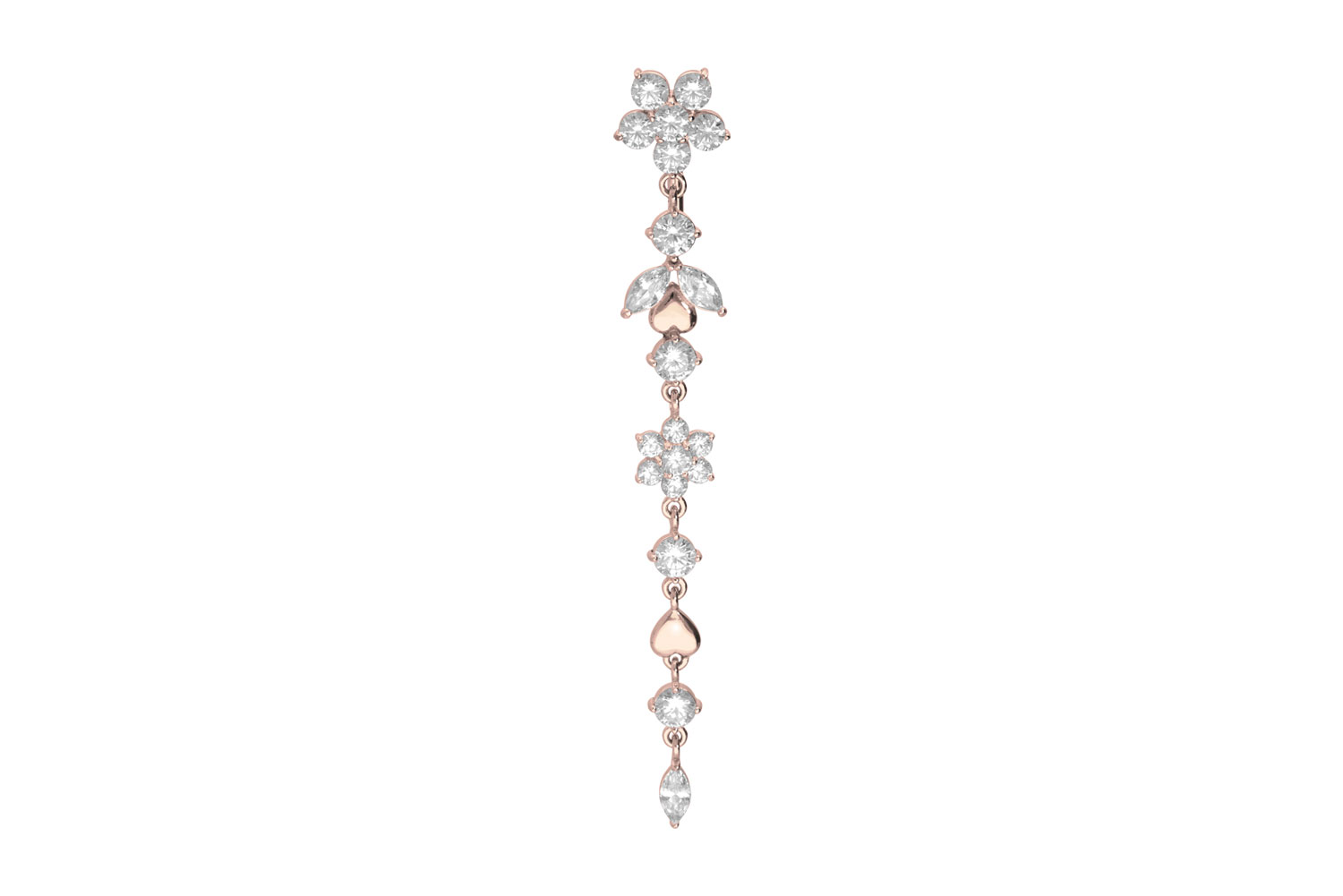 Surgical steel bananabell FLOWER TENDRIL