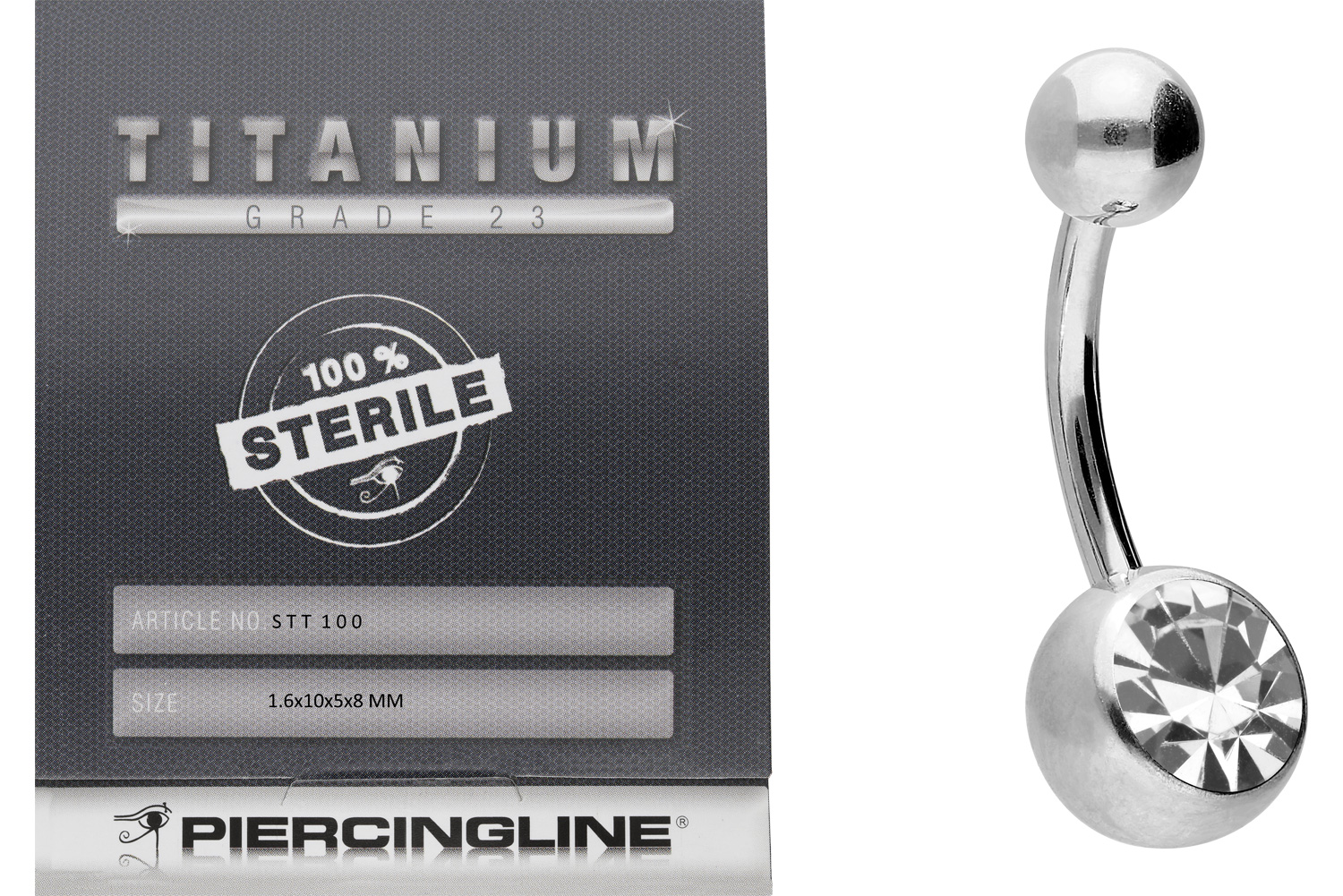 Sterile titanium bananabell CRYSTAL