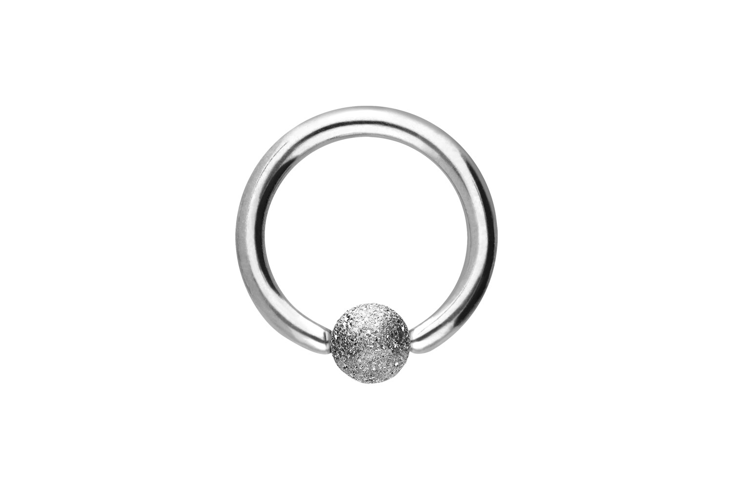 Surgical steel ball closure ring DIAMOND LOOK
