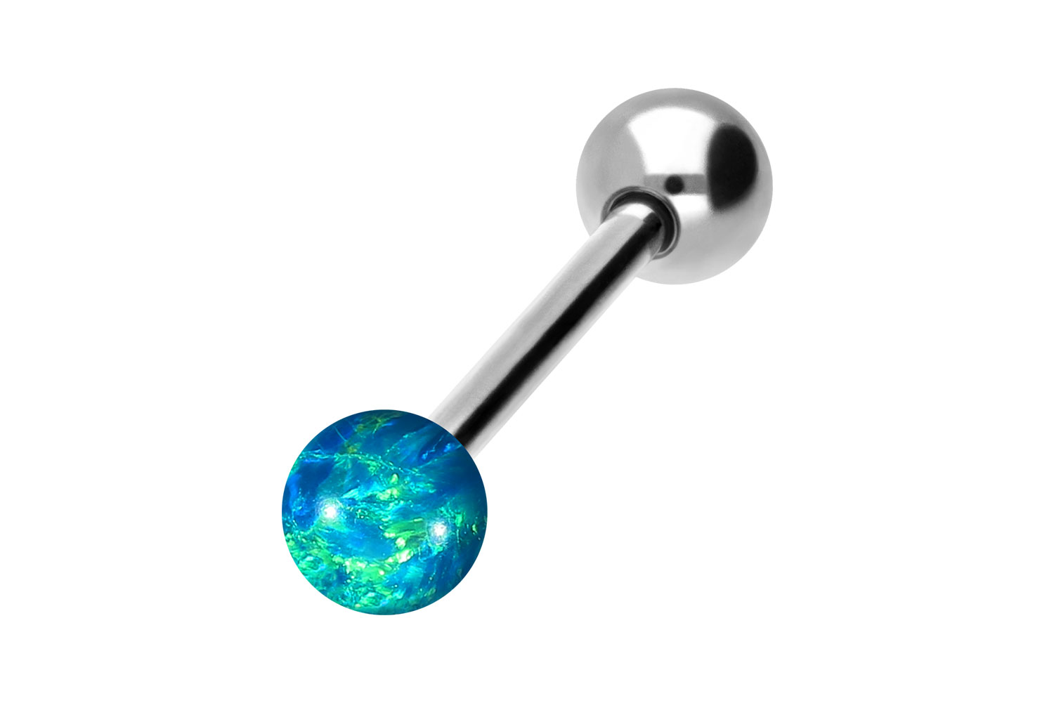 Titan Barbell SYNTHETISCHER OPAL + TITAN-KUGEL