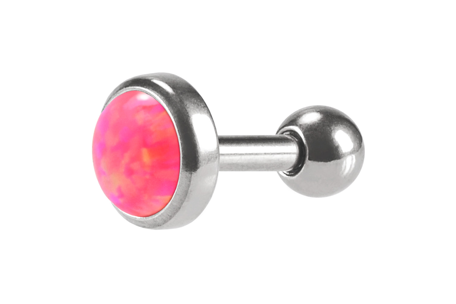 Chirurgenstahl Ohrpiercing SYNTHETISCHER OPAL ++SALE++