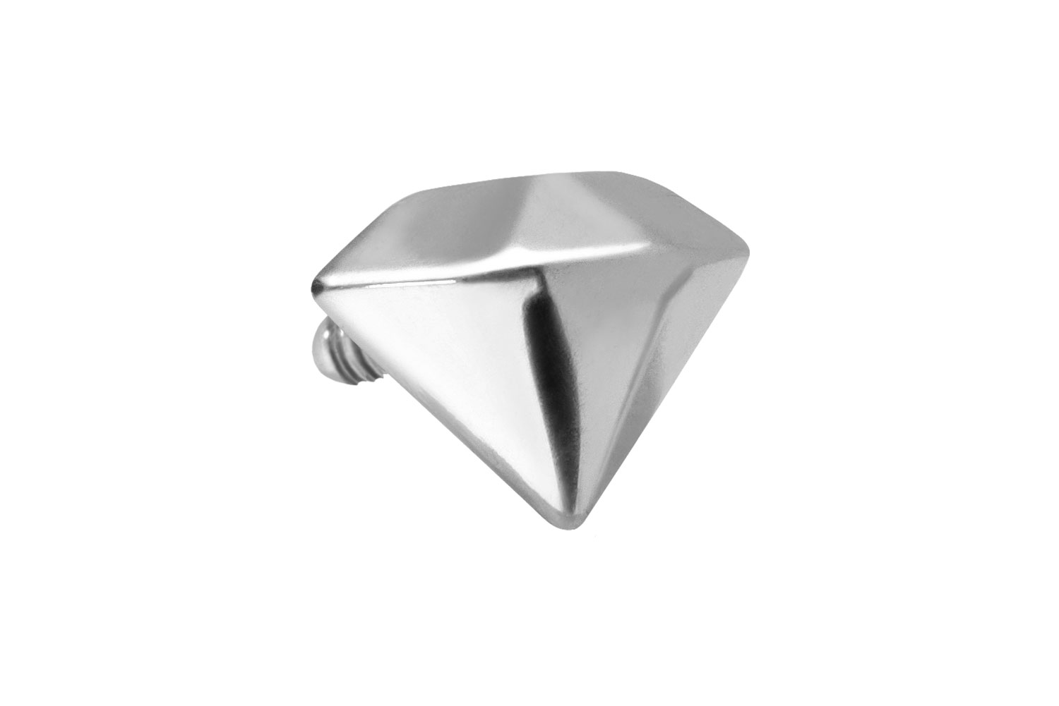 Titanium screw-in attachment with external thread DIAMOND