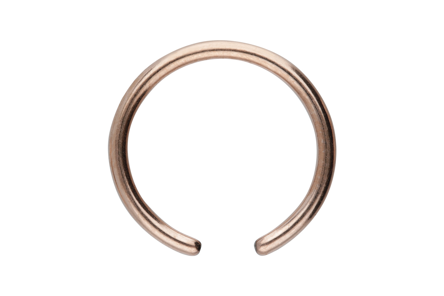 Titanium ball closure ring without ball