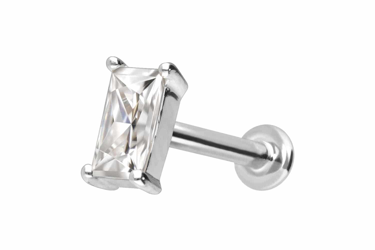 PIERCINGLINE Piercing Stecker 14 Karat Gold Labret mit Innengewinde - Bild 17 von 34