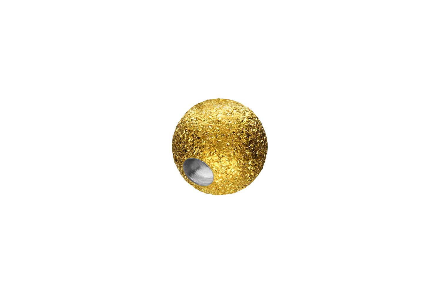 Surgical steel clip-in ball DIAMOND LOOK