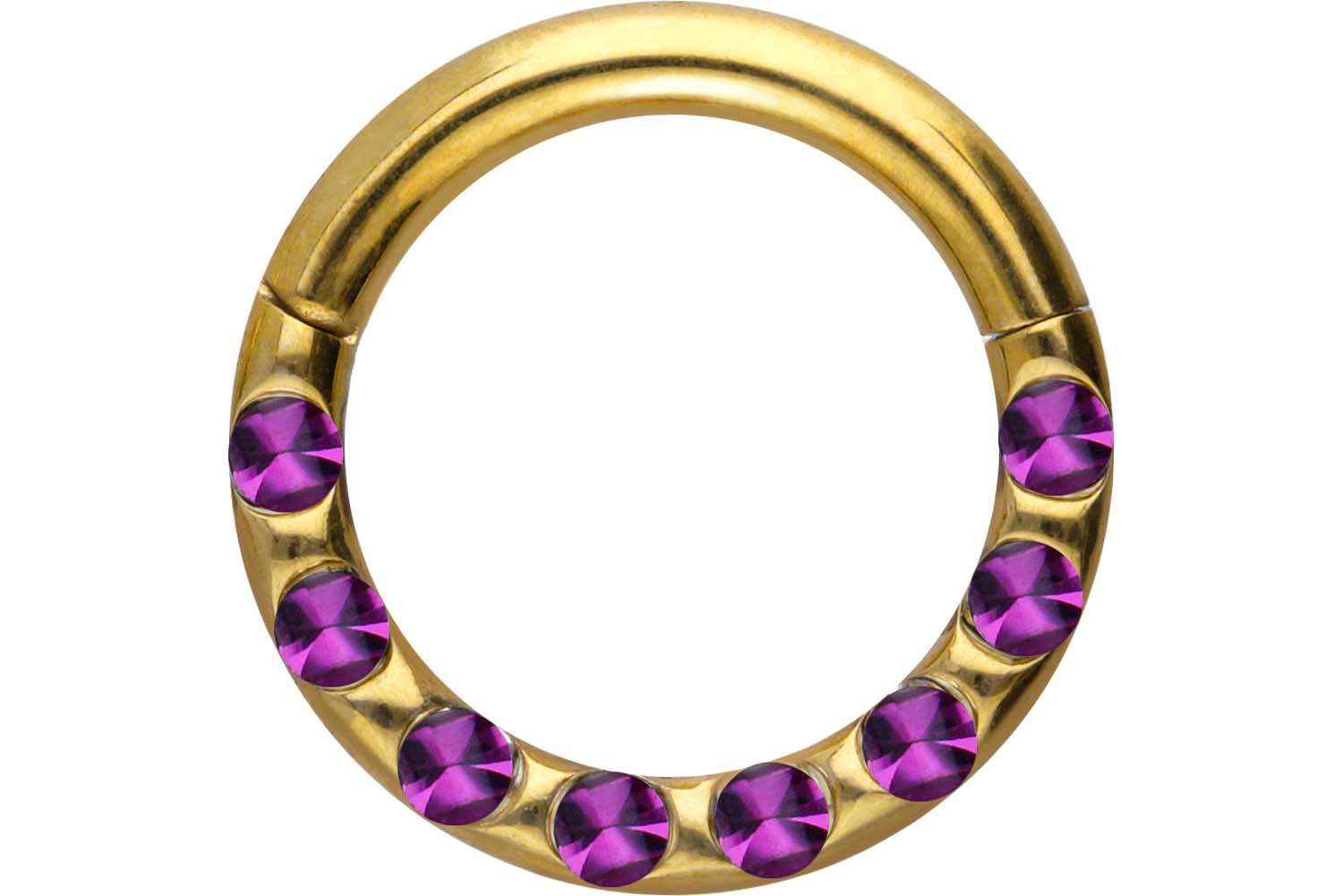 Chirurgenstahl Segmentring Clicker KRISTALLE + EPOXY ++SALE++