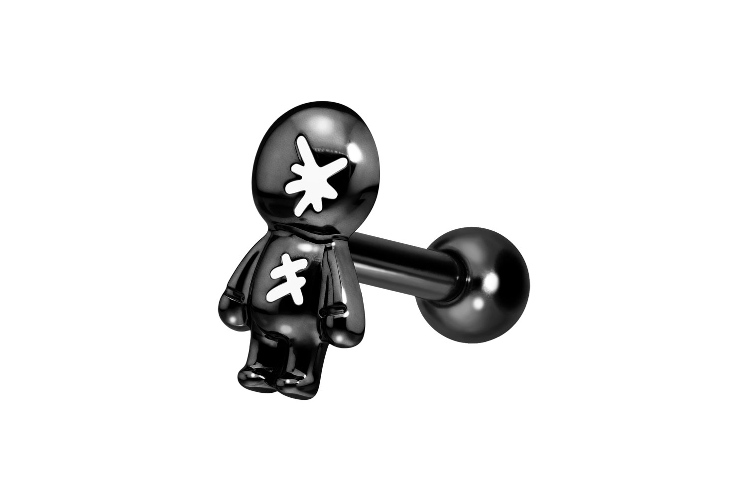 Titanum ear piercing with internal thread DOLL