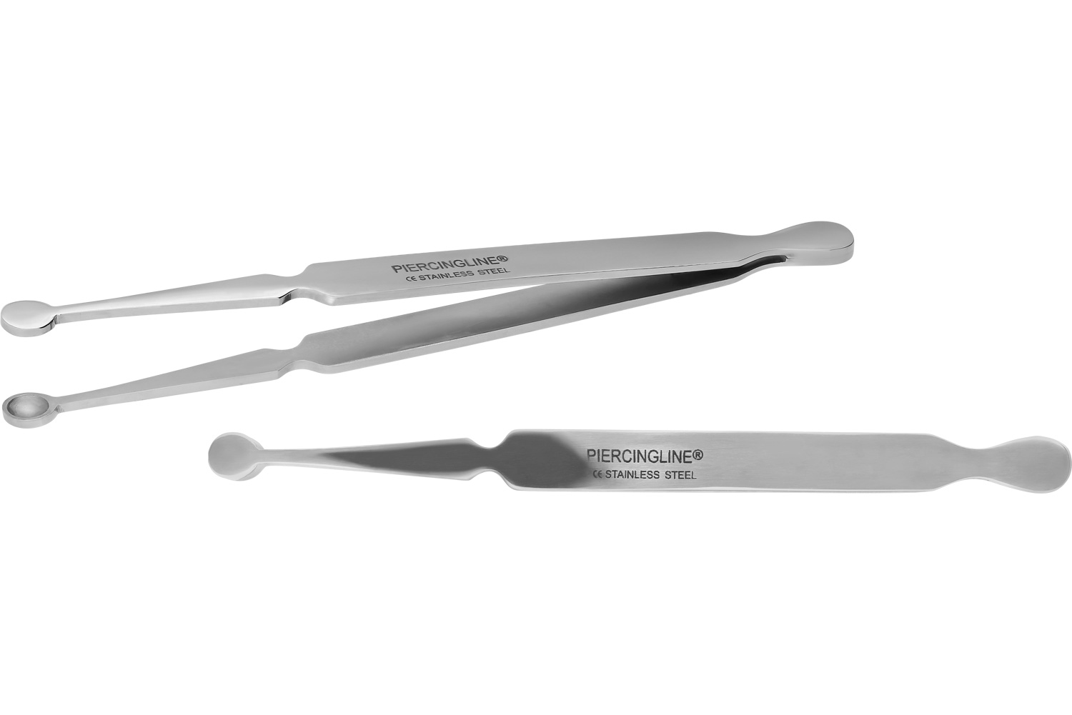 Stainless steel ball gripping tweezers