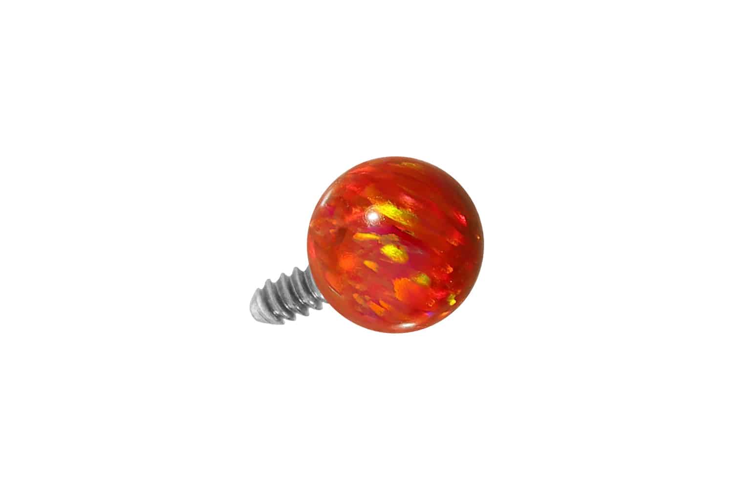 Titan Dermal Anchoraufsatz Kugel SYNTHETISCHER OPAL ++SALE++