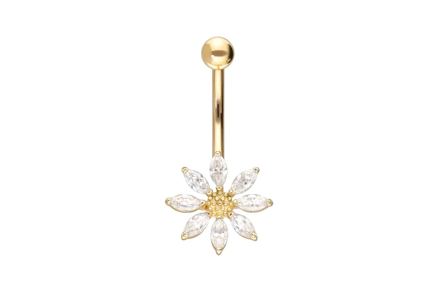18 Karat Gold Bananabell MOISSANIT-BLUME