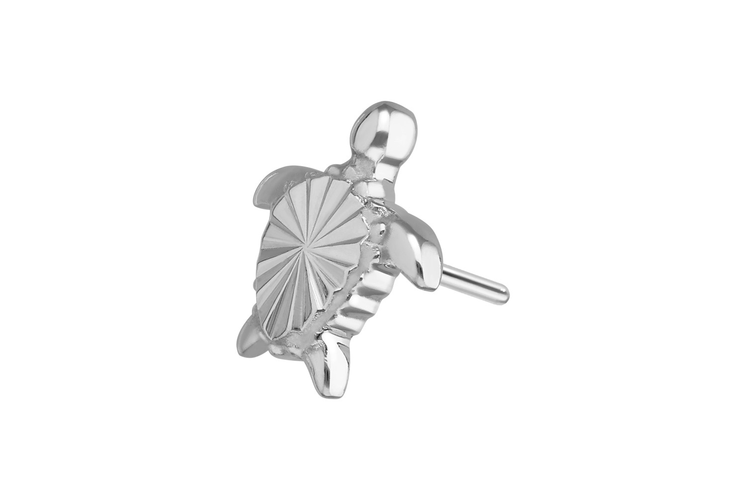 Titanium attachment with push pin TURTLE