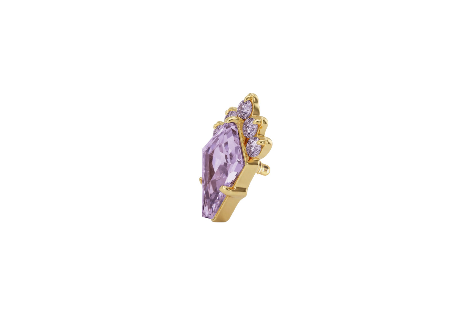 Titanium screw-in attachment with external thread CRYSTAL SHIELD