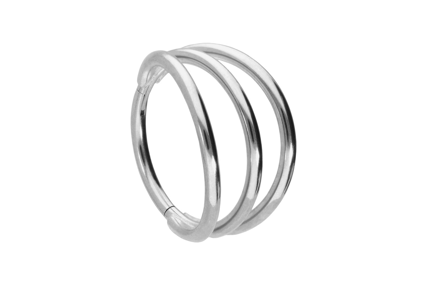 Titanium segment ring clicker 3 RINGS