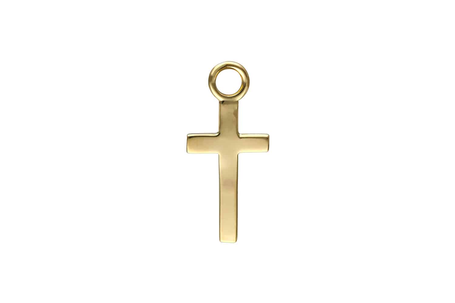14 Karat Gold Anhänger für Clicker KREUZ