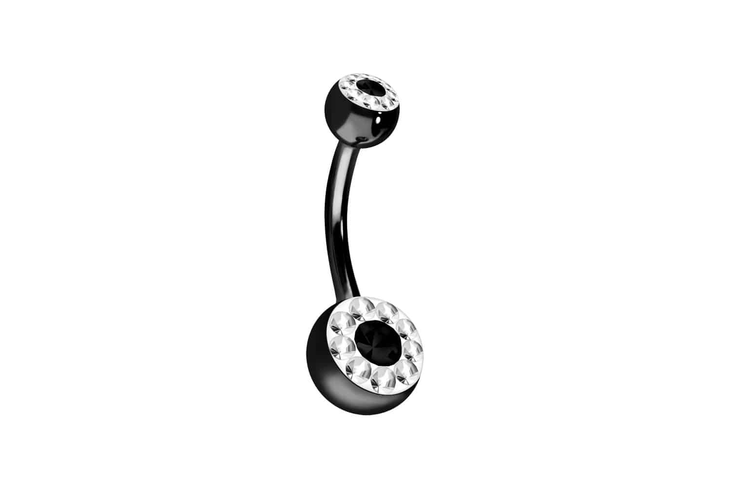 Surgical steel bananabell MULTI CRYSTAL