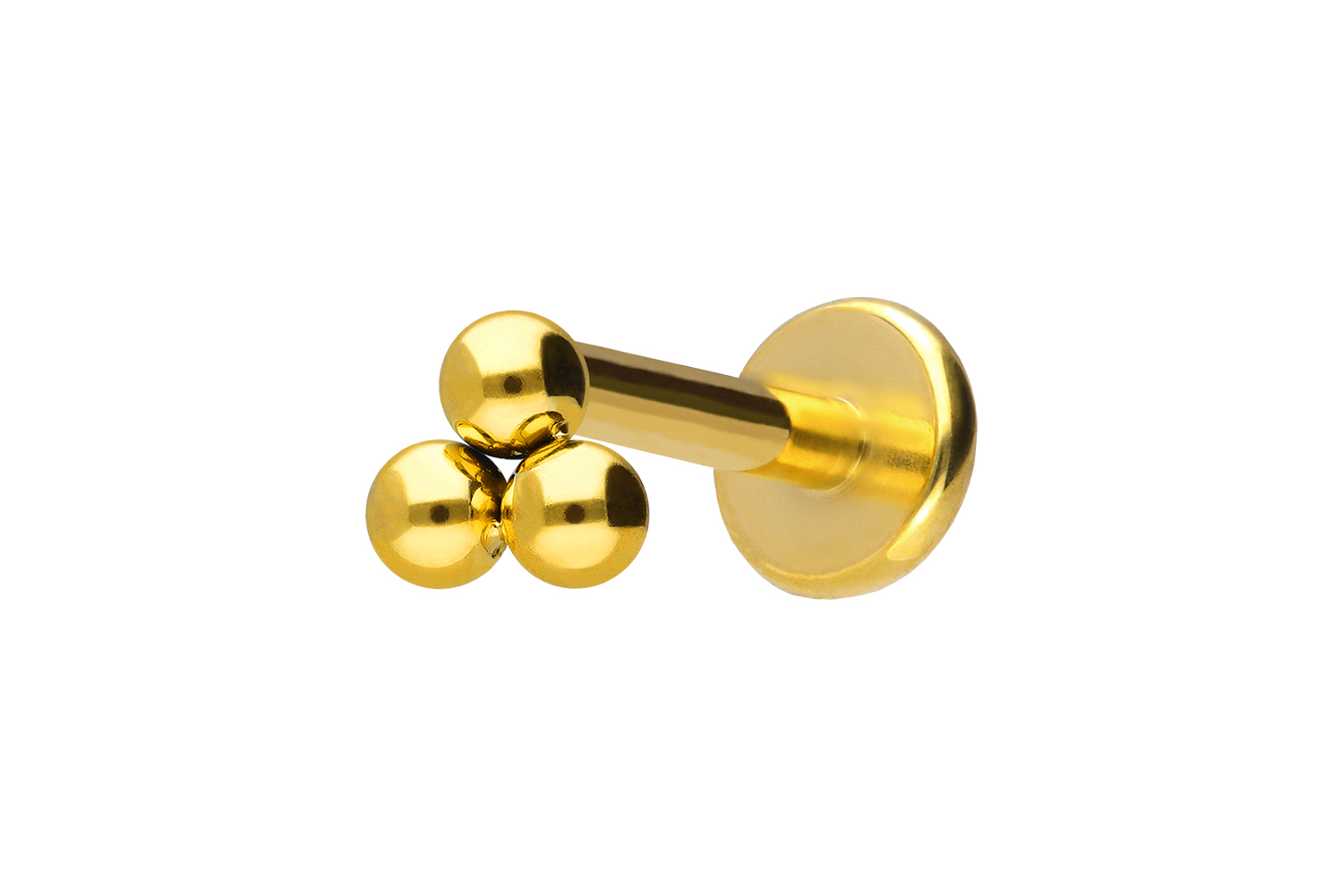 Titan Labret mit Innengewinde 3 KUGELN