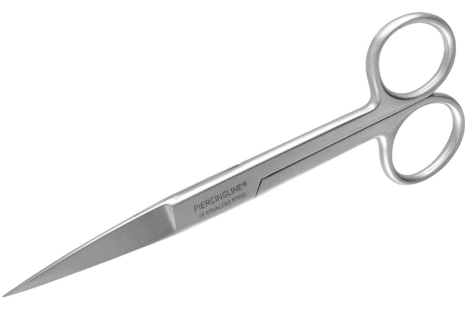 Stainless steel scissors with two pointed sides