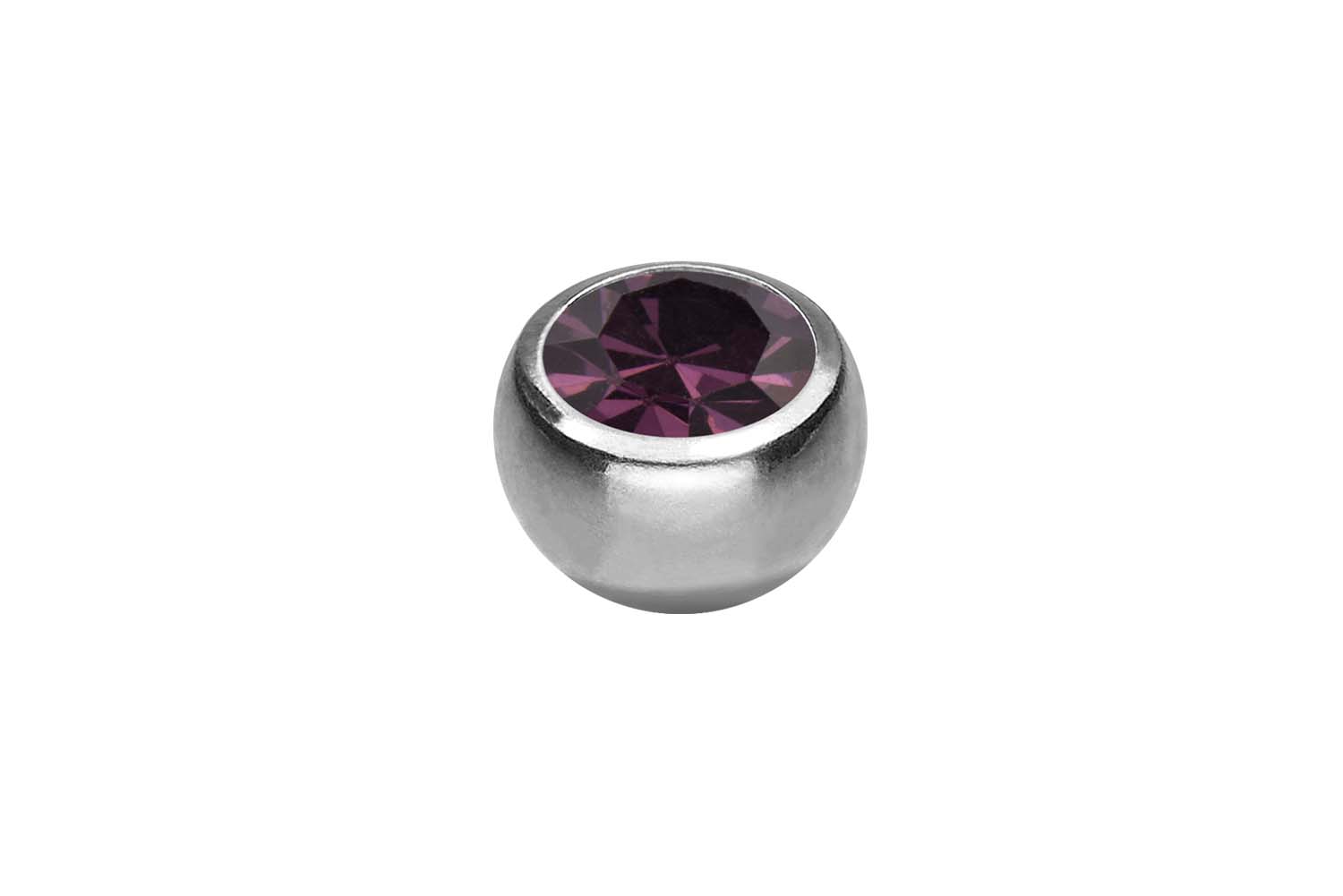 Titanium clip-in ball CRYSTAL