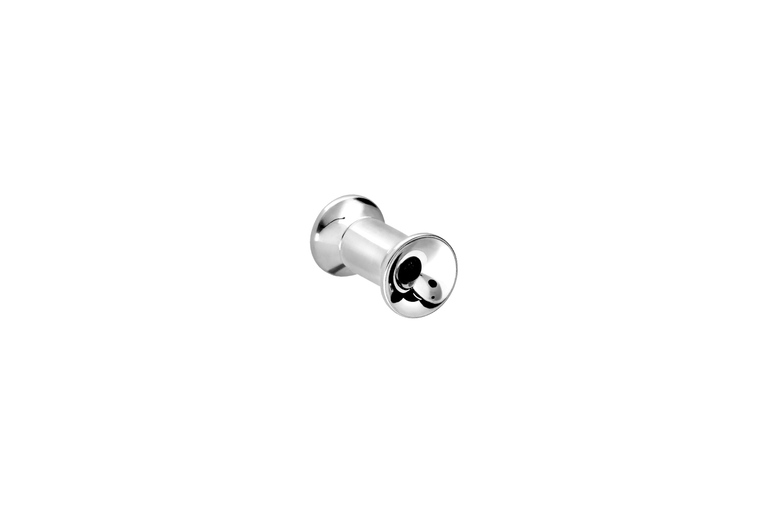 Surgical steel double flared tunnel