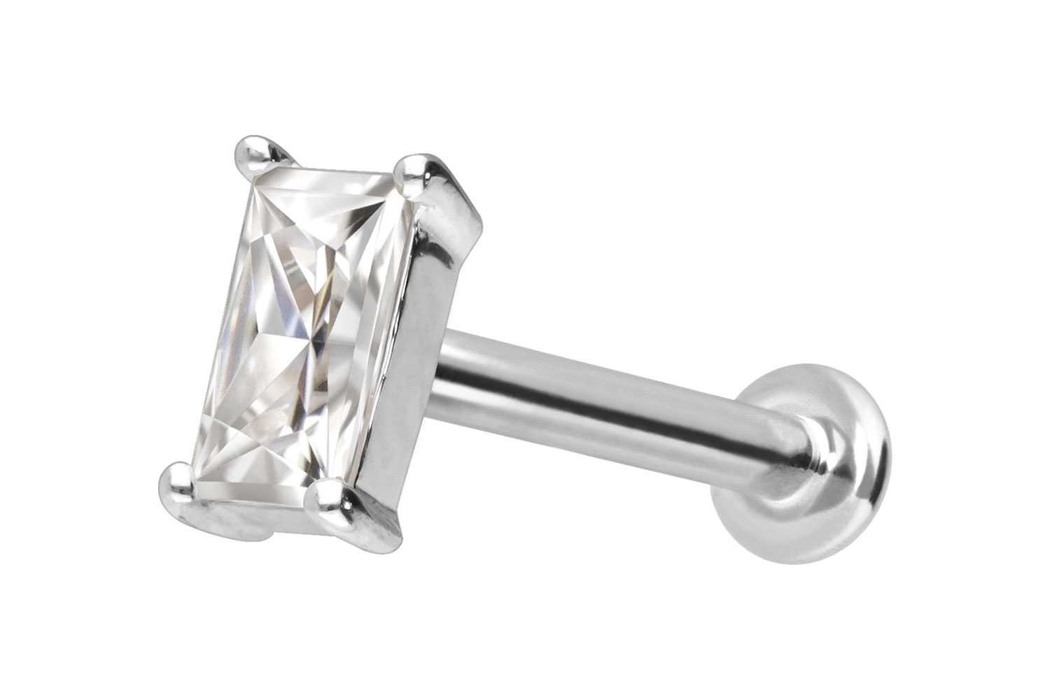 PIERCINGLINE Piercing Stecker 14 Karat Gold Labret mit Innengewinde - Bild 24 von 34