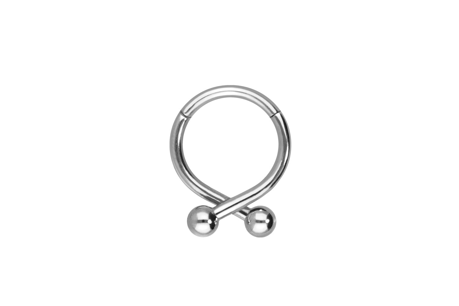 Chirurgenstahl Segmentring Clicker 2 KUGELN