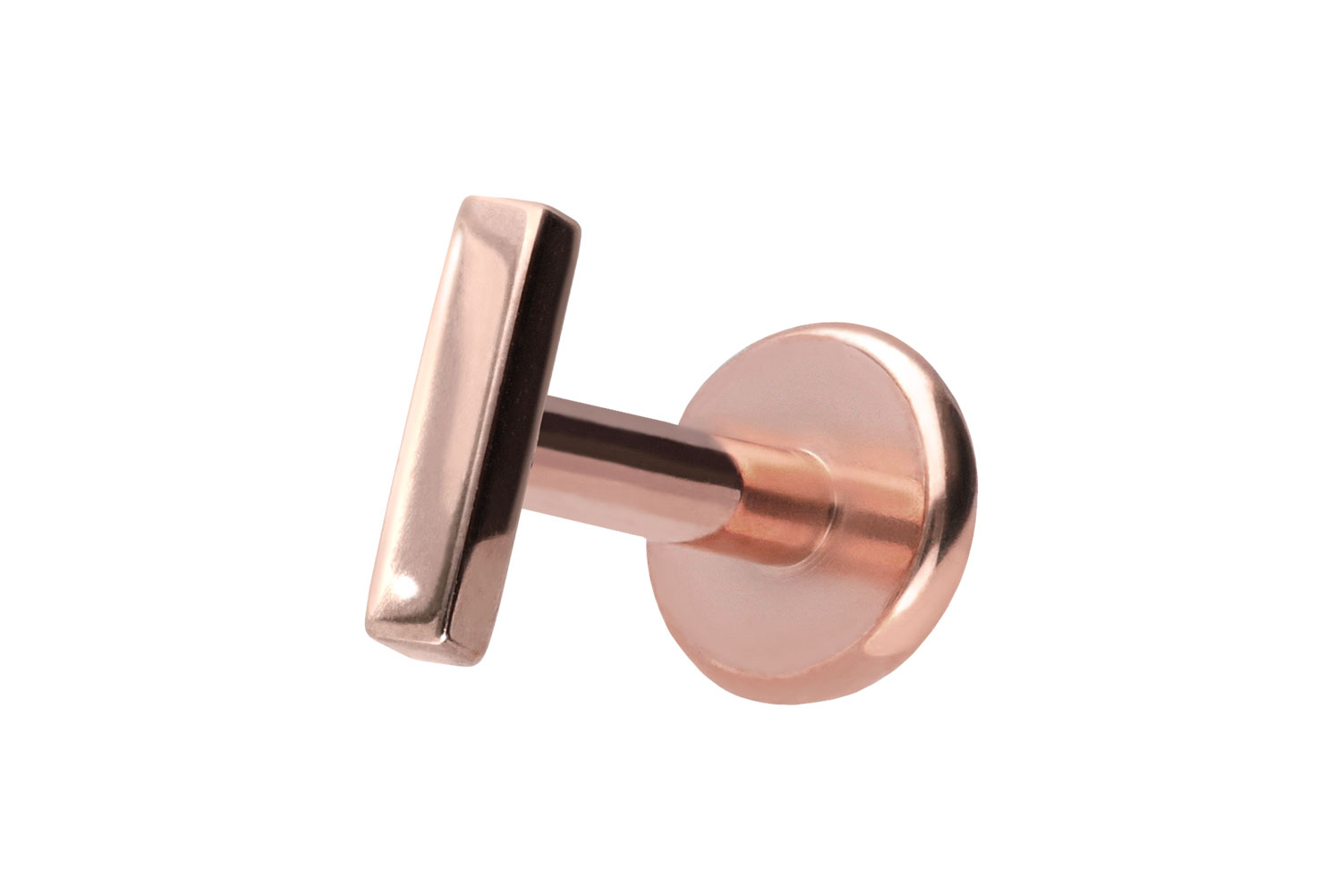 Titanium labret with push fit BAR